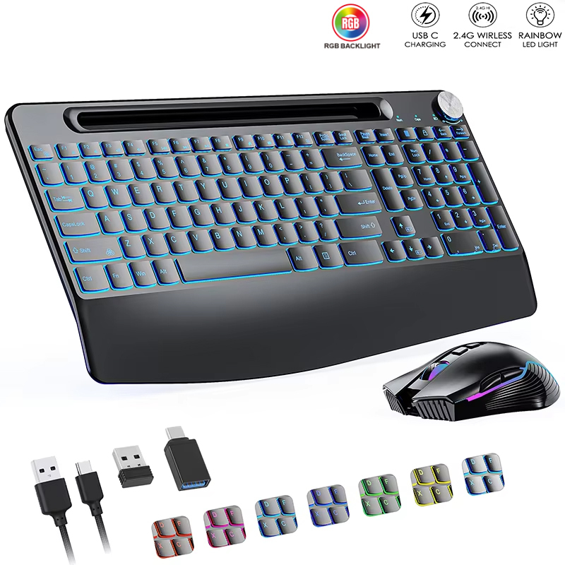 Gaming Keyboard And Mouse Combo Wireless - Combinazione tastiera e mouse wireless 2.4G