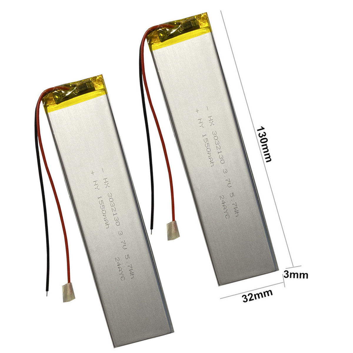 Gaming Keyboard Tester - 2PCS/Lot 3032130 3.7V 1800mAh Batteria ai