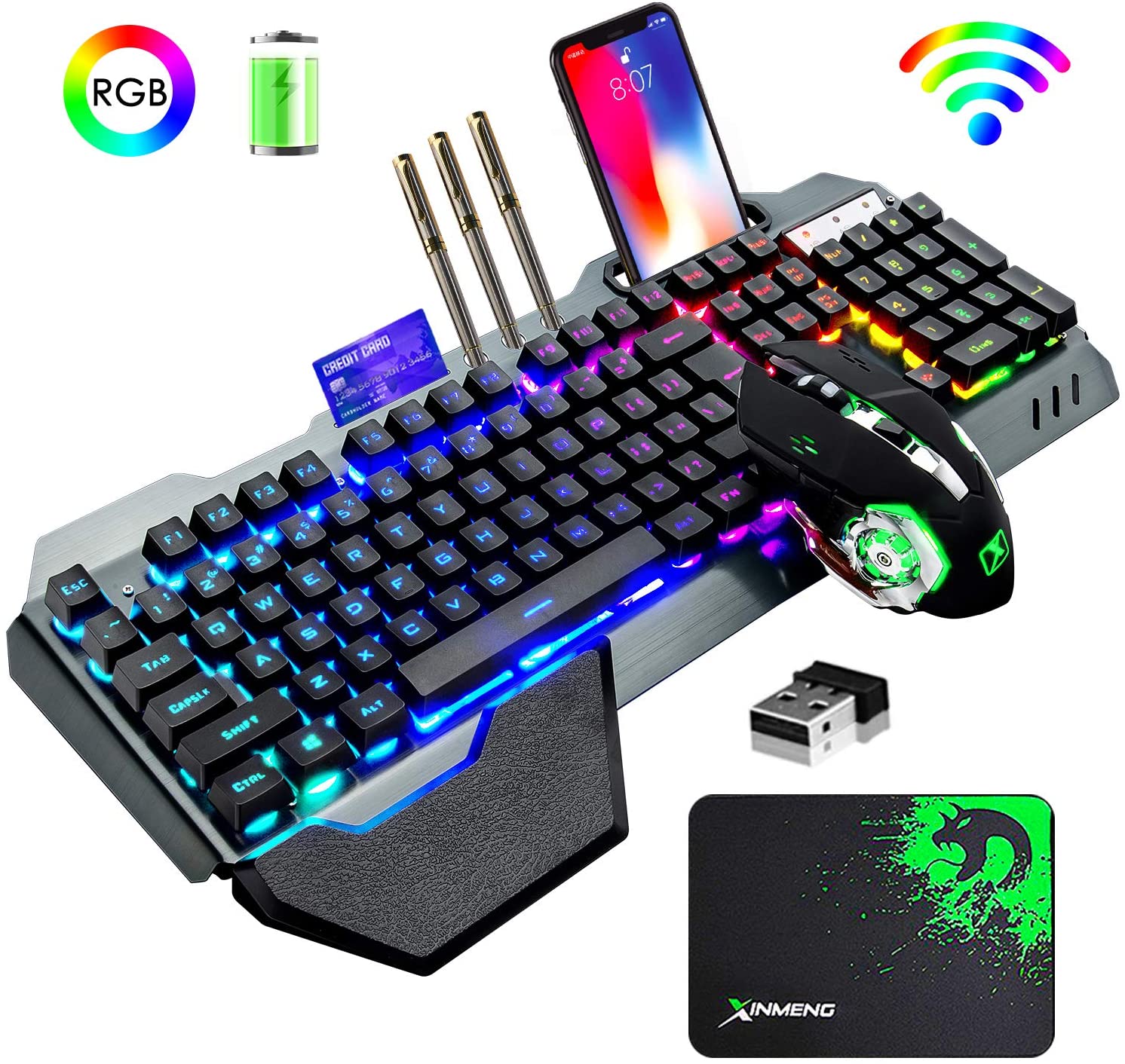 Gaming Keyboard Mouse And Headset Combo - Combinazione tastiera e mouse da gioco