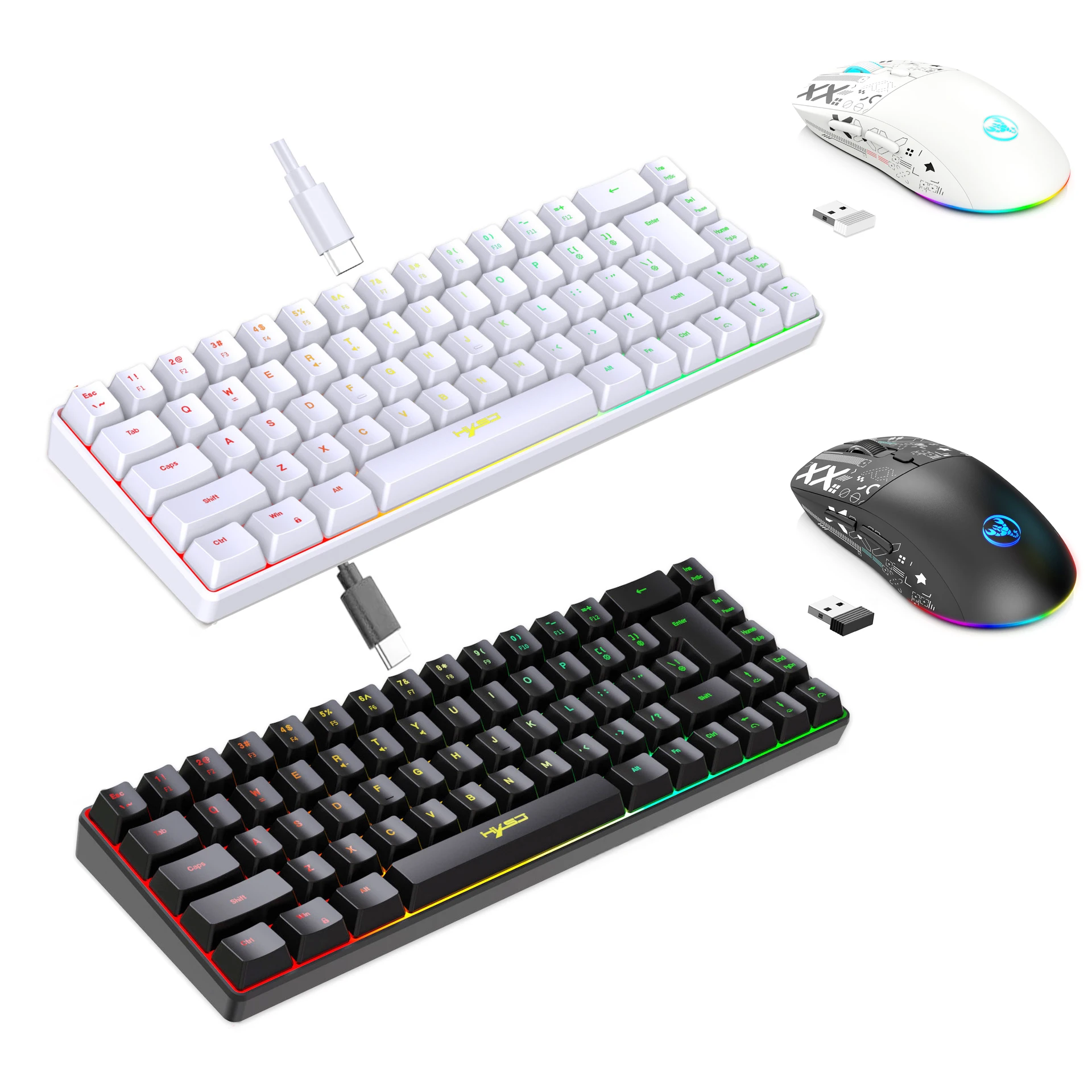 Gaming Keyboard Mouse And Headset Combo - Kit Tastiera e Mouse con Retroilluminazione