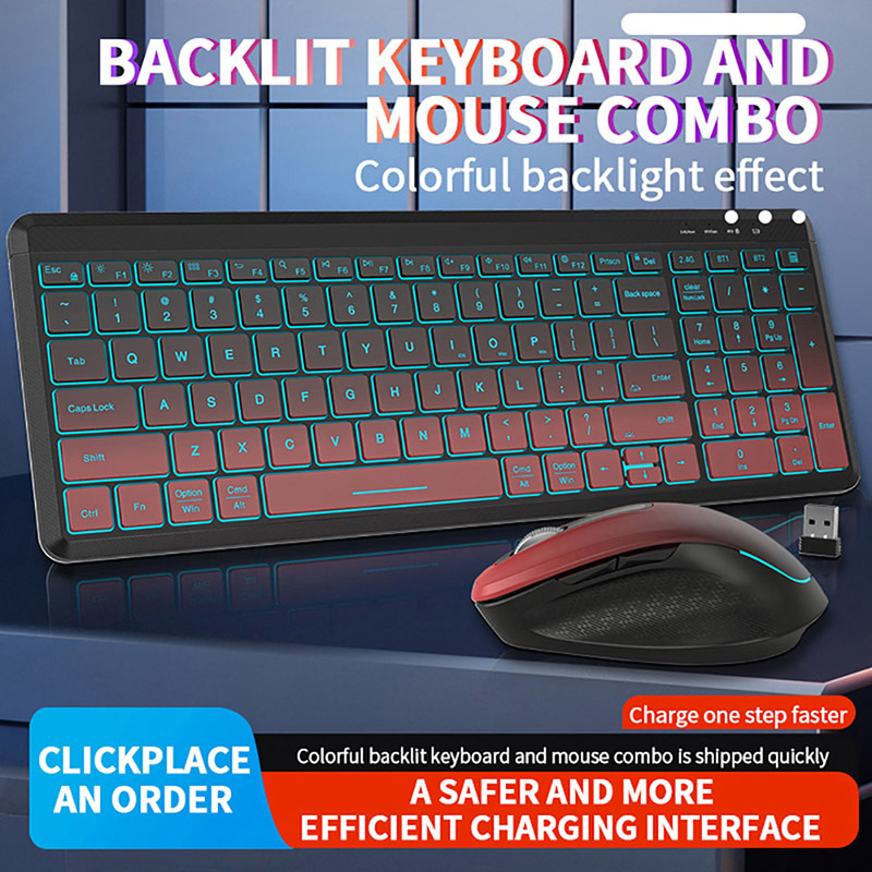 Combinazione di tastiera e Mou - Gaming Keyboard And Mouse Combo Wireless recensione e prezzo