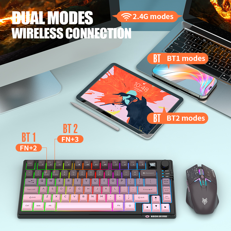 2.4G, tastiera e mouse da gami - Gaming Keyboard Mouse And Headset Combo recensione e prezzo