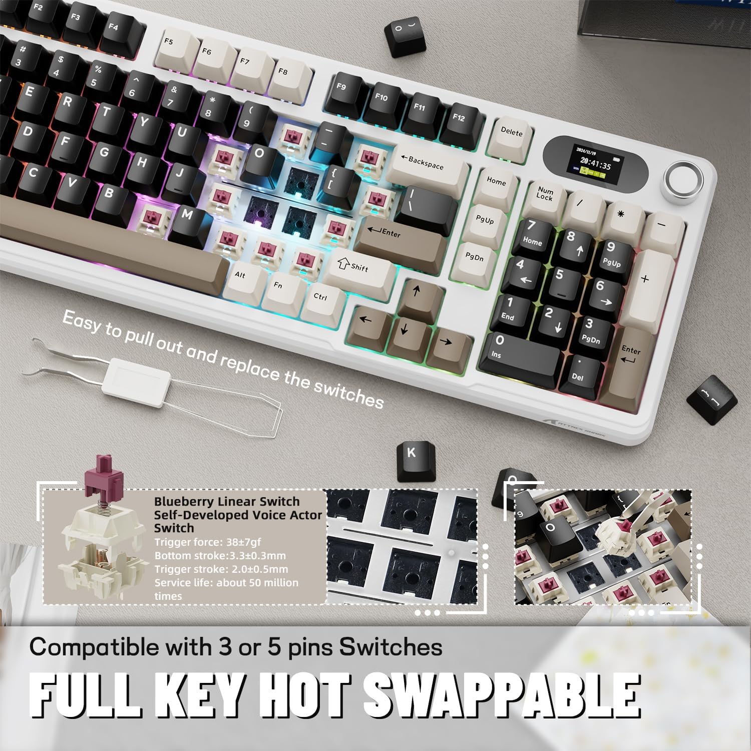 ATTACK SHARK X98Pro Tastiera m - Keyboard Gaming Mac recensione e prezzo