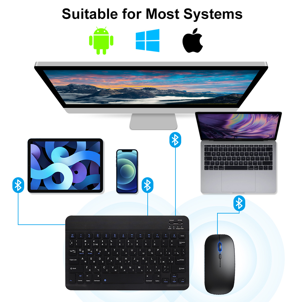 Tastiera e mouse Bluetooth per - Gaming Keyboard And Mouse Combo Wireless recensione e prezzo