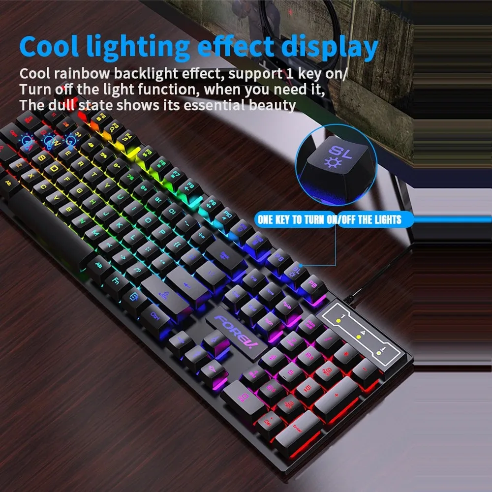Tastiera meccanica retroillumi - Keyboard Mouse Bundle Gaming recensione e prezzo