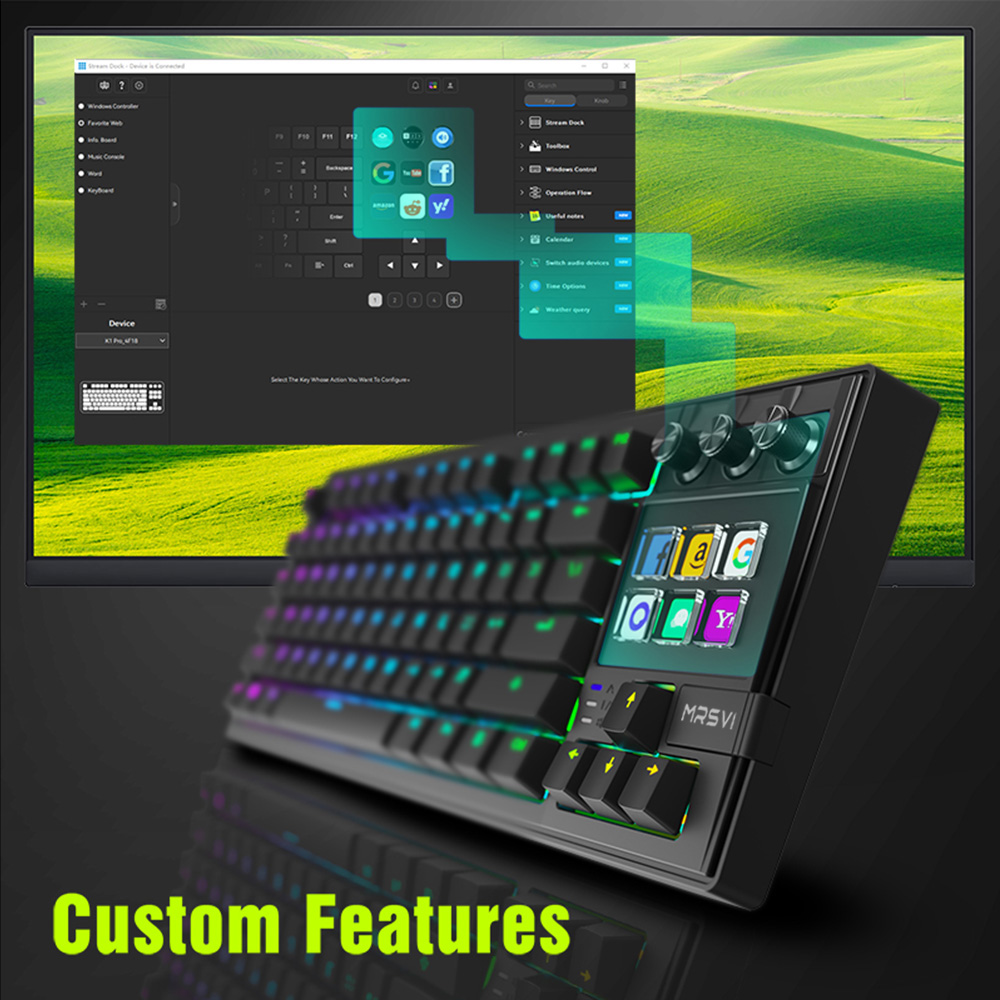 MRSVI K1 PRO Visual LCD AI Tas - Keyboard Gaming Mac recensione e prezzo