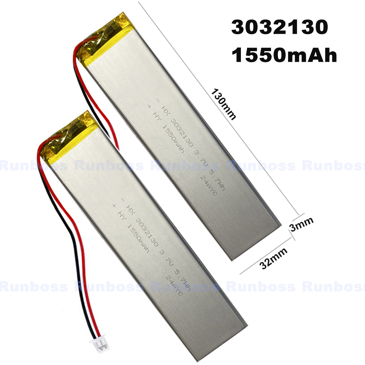 Batteria 3032130 3.7V 1550mAh  - Gaming Keyboard Tester recensione e prezzo